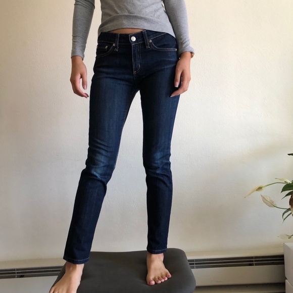rag & bone Denim - Rag & Bone Blue Dark Rinse Skinny Jeans, Size 26